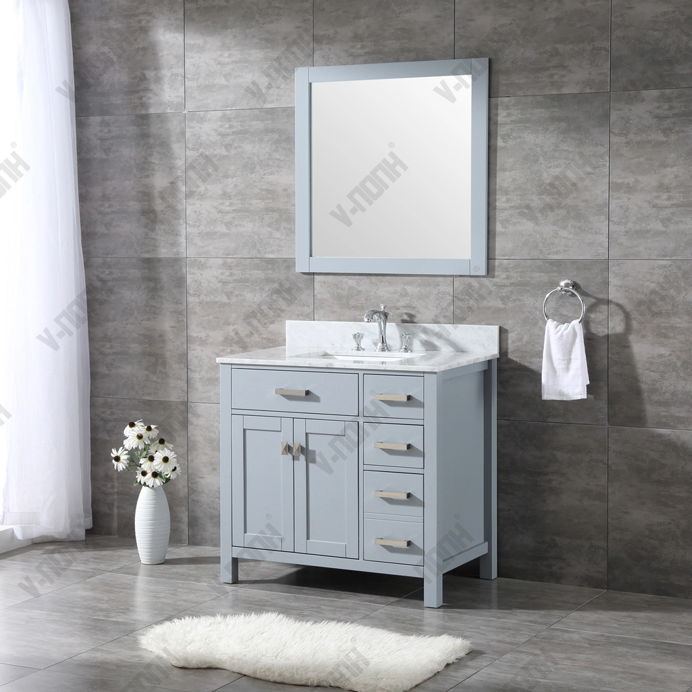 Top Qulaity White Finish Small Size Bathroom Furniture