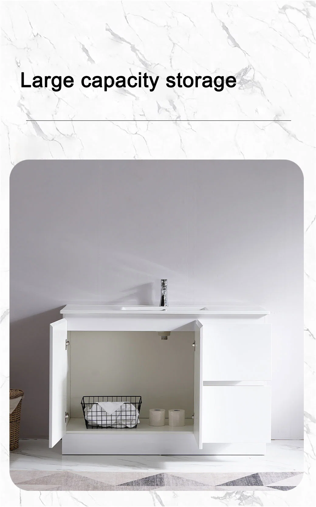 MDF Bathroom Cabinet Furniture Vanity PVC Bathroom Cabinet Australia