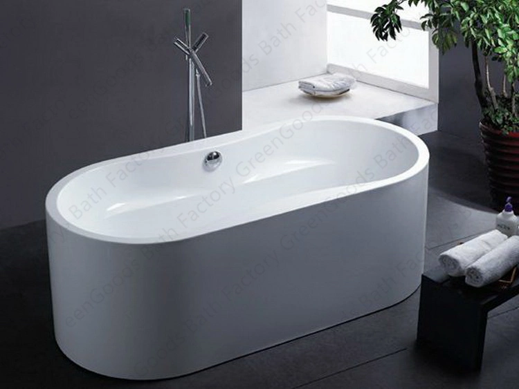 Greengoods Sanitary Ware Sample Customization Freestanding Hot Jet SPA Tub Badewanne 1700mm