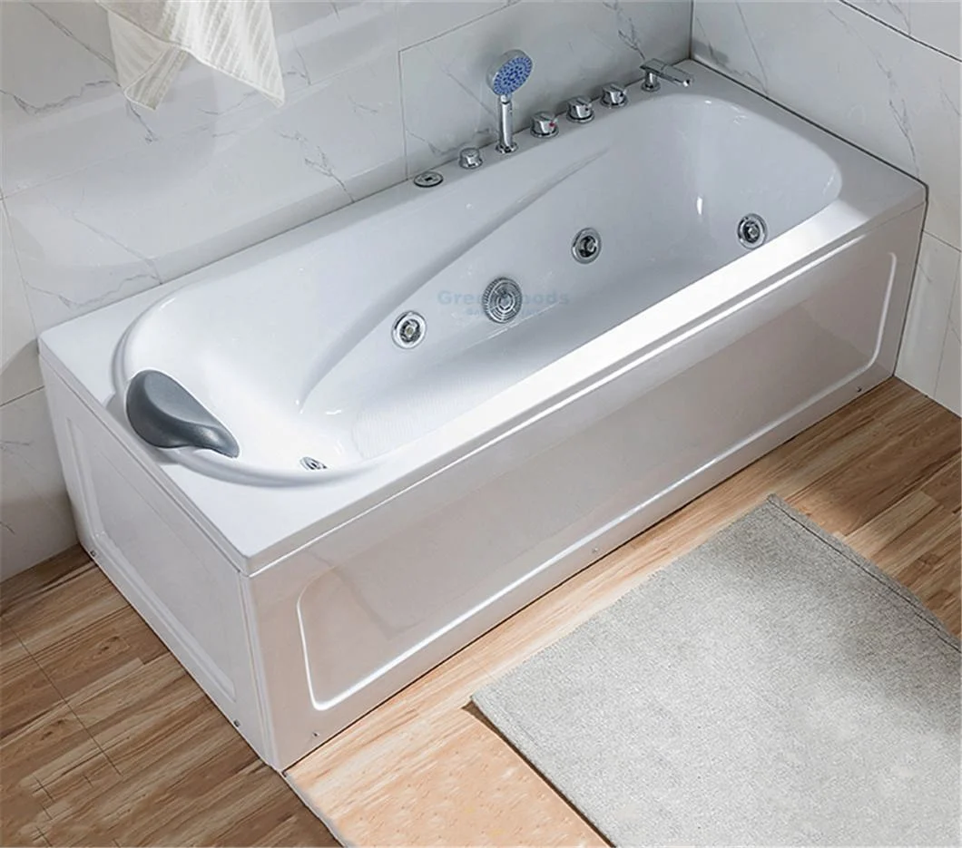 CE Best Price Bathroom Color Light Tubs Massage Jet Whirlpool Bathtub