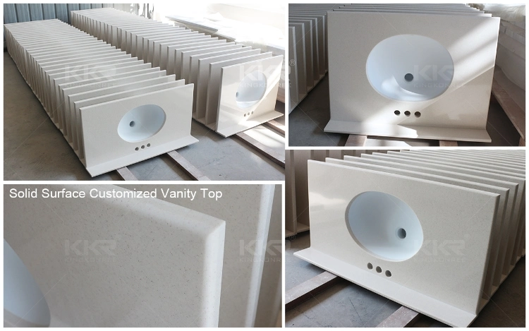 Wholesale Solid Surface Artificial Marble Stone Resin Kitchen Undermount Sink