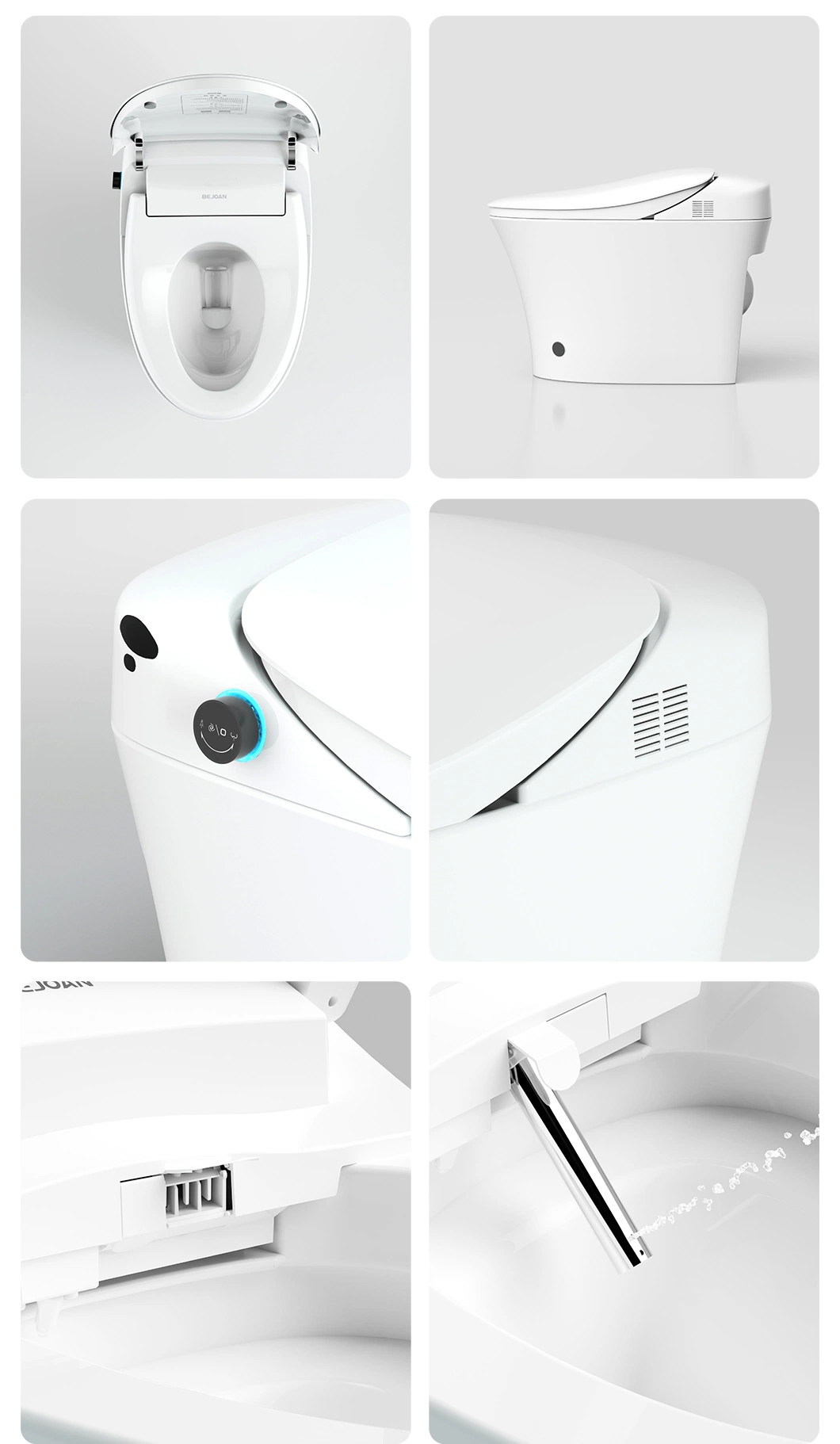 Automatic Sensor Flush Open Electric Bathroom One Piece Intelligent Wc Commode Toilet