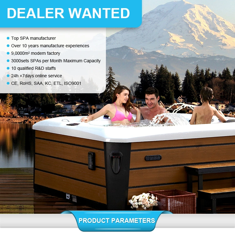 Indoor Double Whirlpool SPA Bathtubs with Bubble Jet