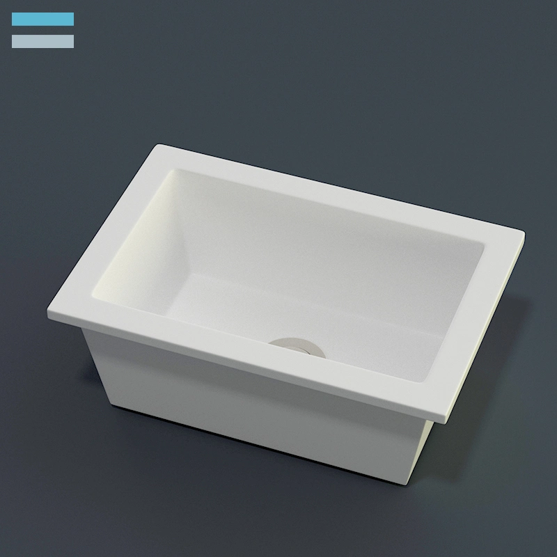 Acrylic Solid Surface Bathroom Furniture White Kitchen Sinks