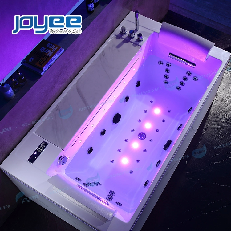 Joyee Indoor Hotel Bathroom 2 Persons Hydro Whirlpool Bathtub SPA Bath Tub