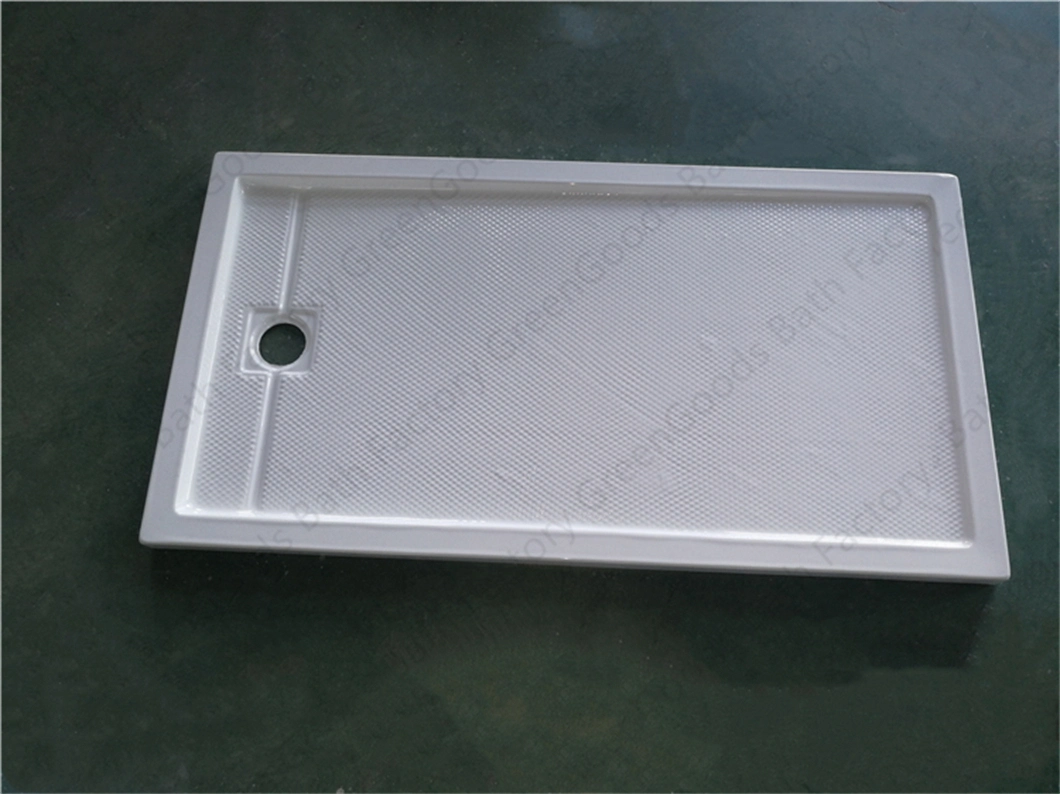 CE USA Bathroom 1200 X 800mm Rectangular Resin Fiberglass Antiskid Shower Tray