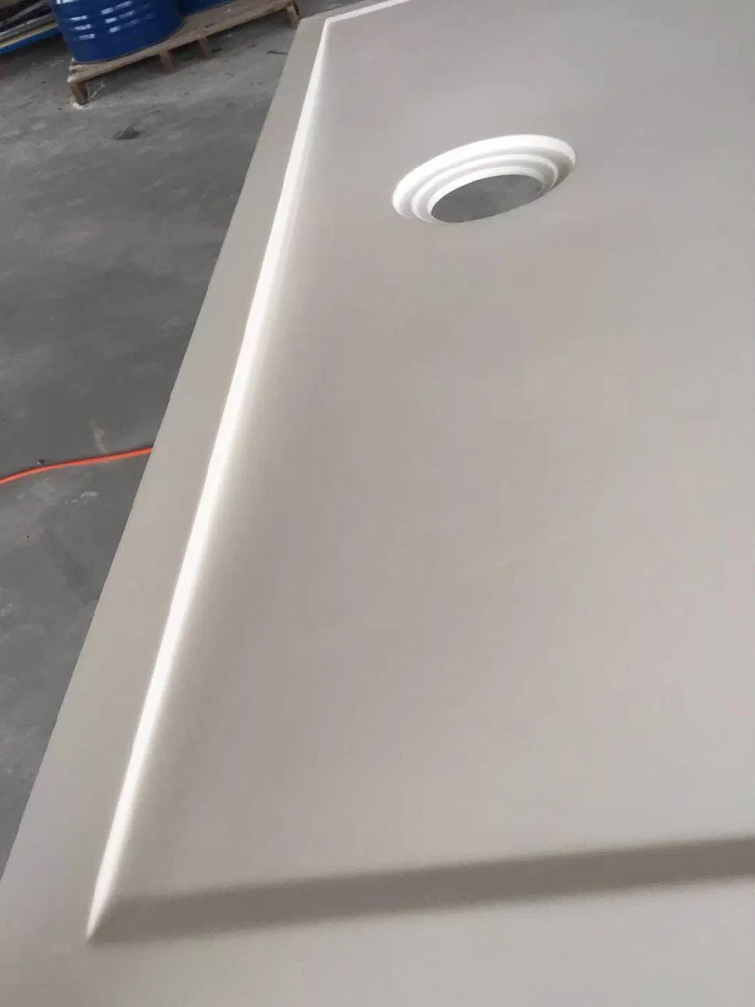 Spanish Composite Artificial Resin Stone Shower Floor Base, Artificial Resin Composite Shower Plate