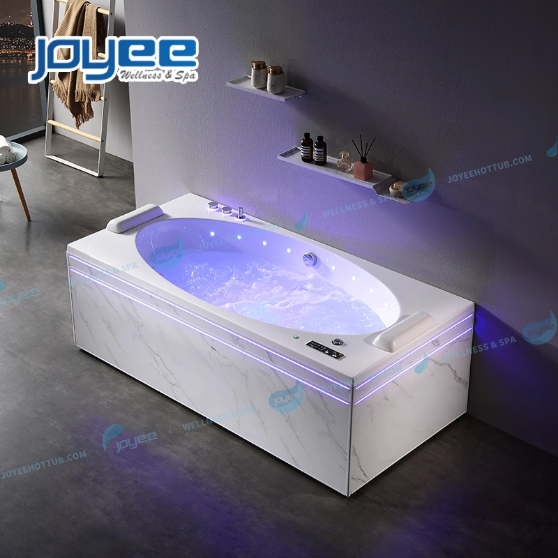 Joyee 2 Couple Shower Combo LED Bubble Jet Whirlpool Massage Bathtub