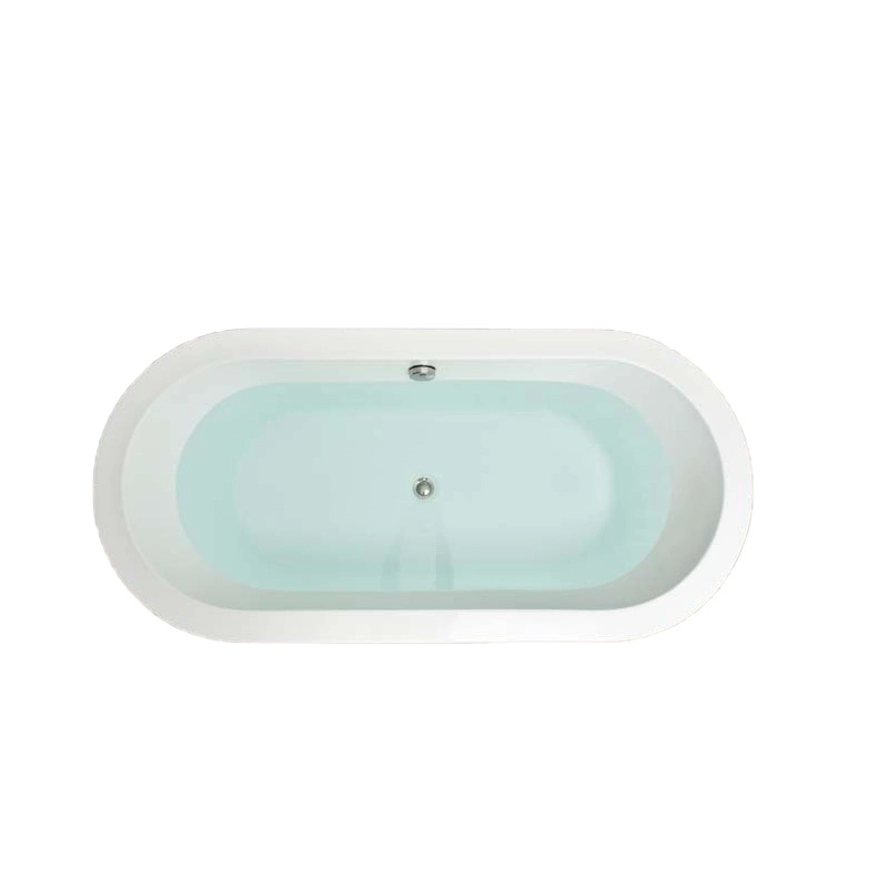 Modern Oval Plastic Whirlpool Freestanding Acrylic Bathtub with Cupc Brass Drain SPA Bath Tub Massage Whirlpool Bathtub Soaking Tub Luxury Shower Bath
