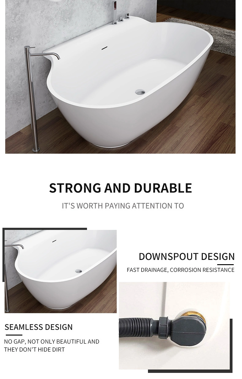 Rectangle Freestanding Thin Edge Acrylic Bathtub Sanitary Simple Wholesale Cheap Small 1.5m Freestanding Embedded