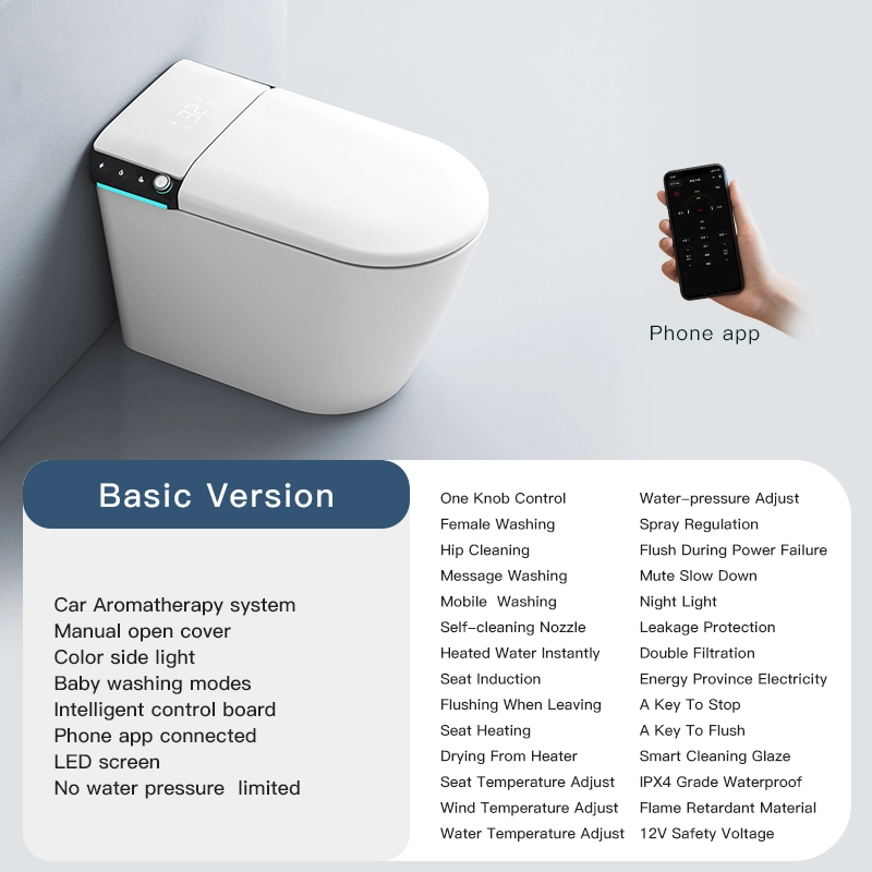 Smart Toilet Siphonic Intelligent Toilet Floor Mounted Toilet