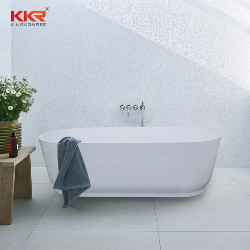 Kkr Hotel Project Bathtub Middle East Artificial Stone Deep Bathtub