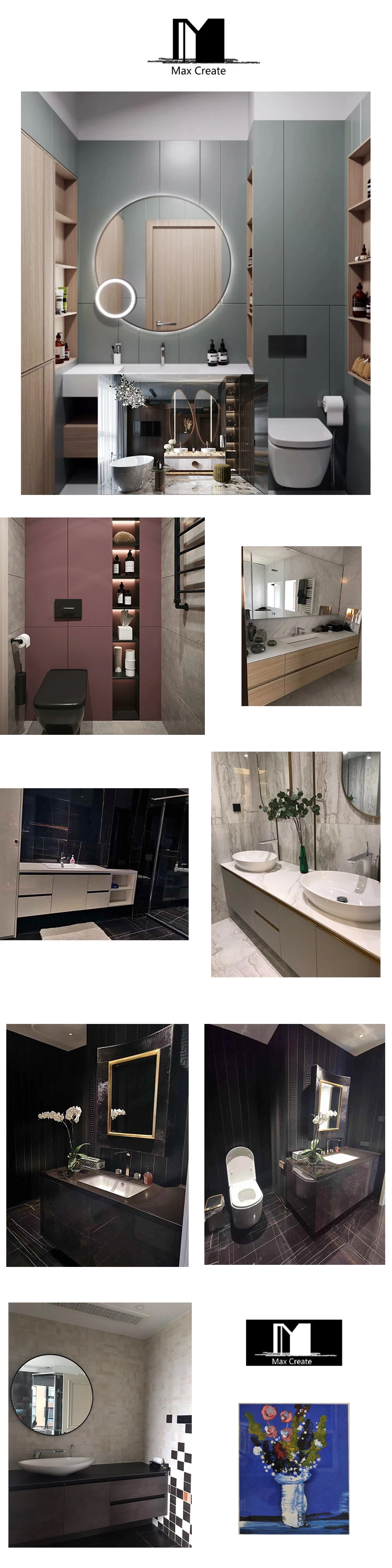Modern Style High Quality Plywood Wood Bathroom Furniture Bathroom Cabinet