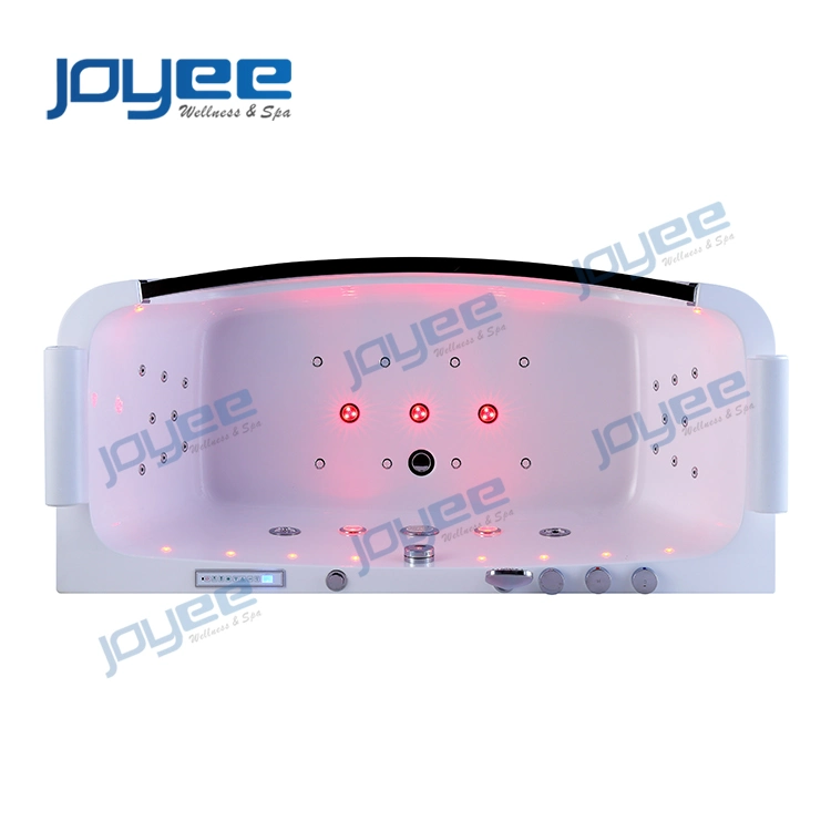 Joyee Factory Direct Sale Air Jets One Side Glass Whirlpool SPA Tub for One Person Indoor Massage Acrylic Bathtubs