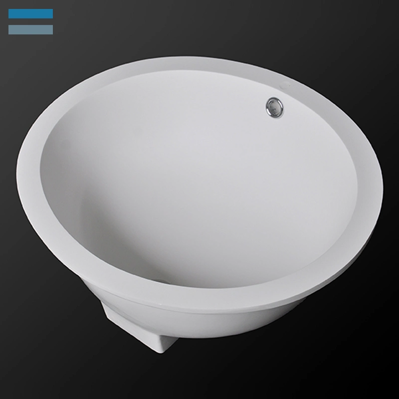 White Solid Surface Stone Resin Kitchen Sink