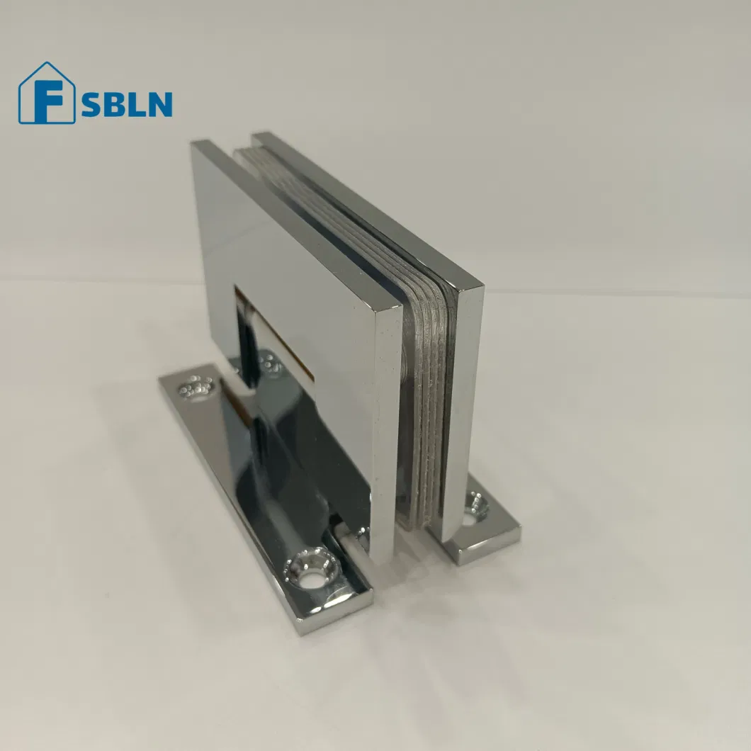 Shower Door Fittinges Heavy Duty Square Corner Shower Hinge Full Back Plate