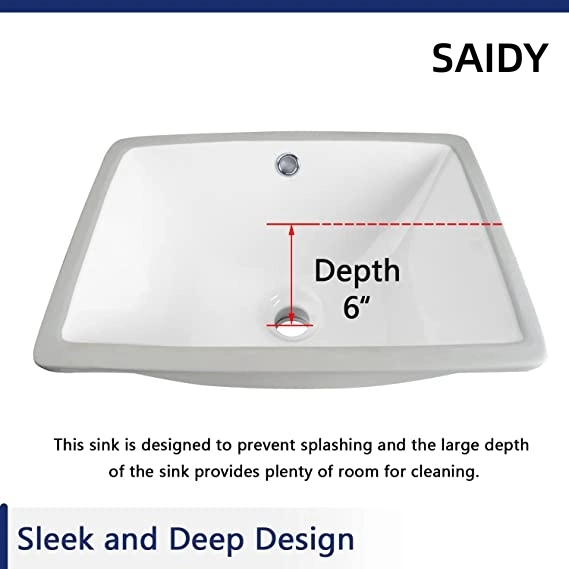 16X11&quot;Sanitary Ware Undermount Wash Sink with Cupc, Bathroom Ceramic Lavatory Basin