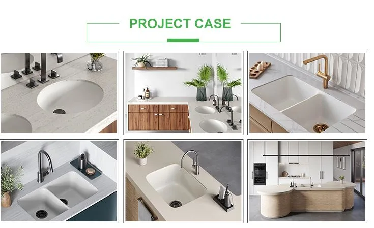 Solid Surface Cabinet Basin Bathroom Basin Vanity Wall Hung Sink Bathroom Wash Basin Artificial Stone Shampoo Sinks Single Hole