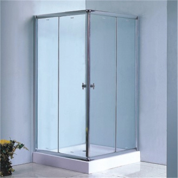 Chromed Aluminium Alloy Corner Shower Bath Cubicle Price Sale Shower Tray