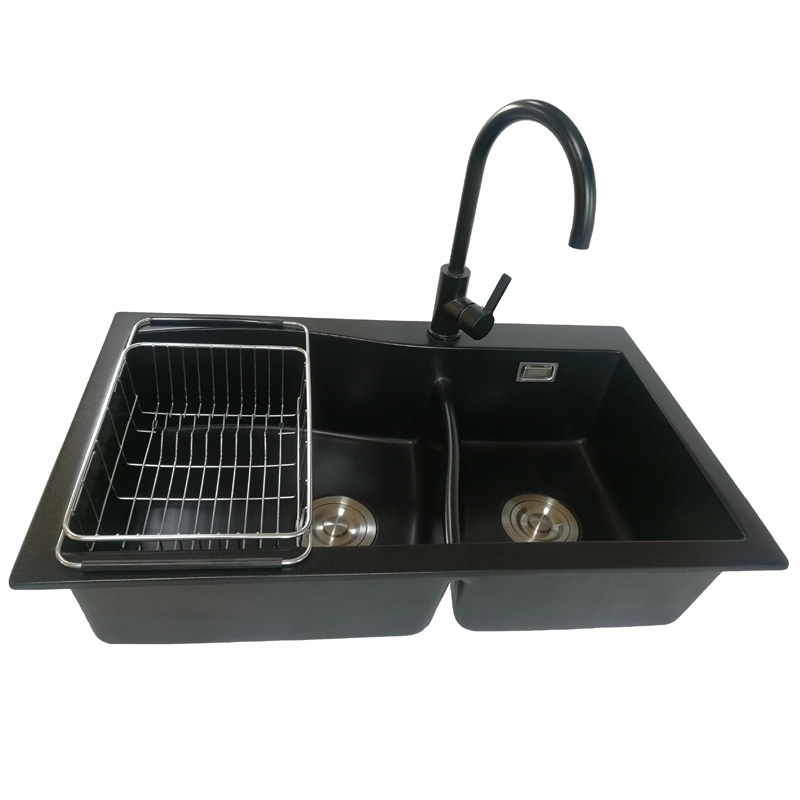 High Tech Kitchen Sinks Modern Custom Synthetic Composite Quartz Stone Workstation Sink