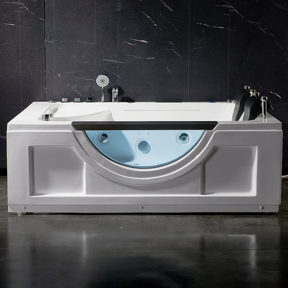 Factory Wholesale Apartment Two-Person Whirlpool Massage Bathtub Air Jet Corner Bathtub for Sale