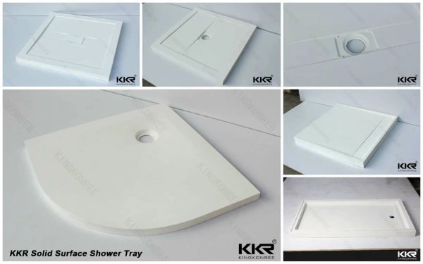Seamless One Pieces Acrylic Solid Surface Stone Bathroom Shower Base
