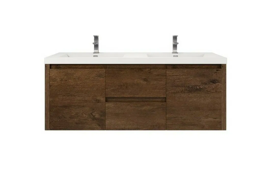 Crafted Hardwoods Gray Single Sink Traditional Bathroom Vanity Spacious Cabinet with Soft-Close Storage Hinge Drawer Cabinets