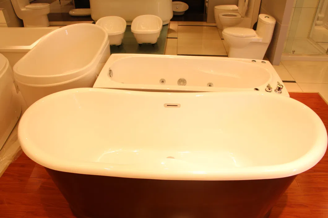 Waltmal Soaking Tub Gold Shower Bathroom Bath Tubs Bathtub