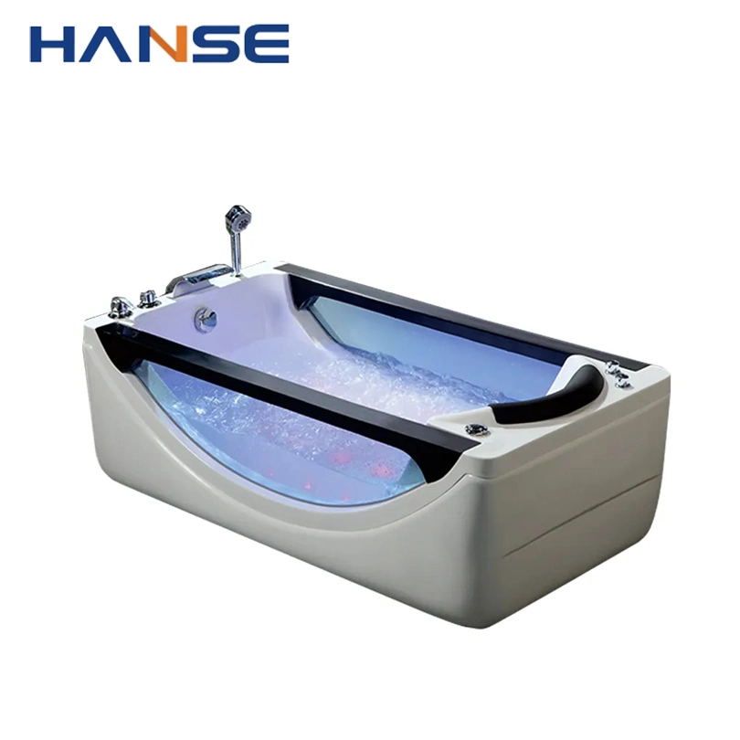 Indoor Modern Whirlpool Massage Bath Tub Hot Shower Bathtub with Jets with Bathroom Part for Adults