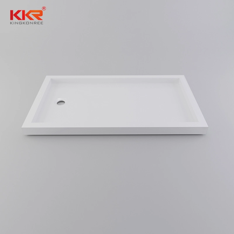 White Artificial Stone Tray Base for Shower Room