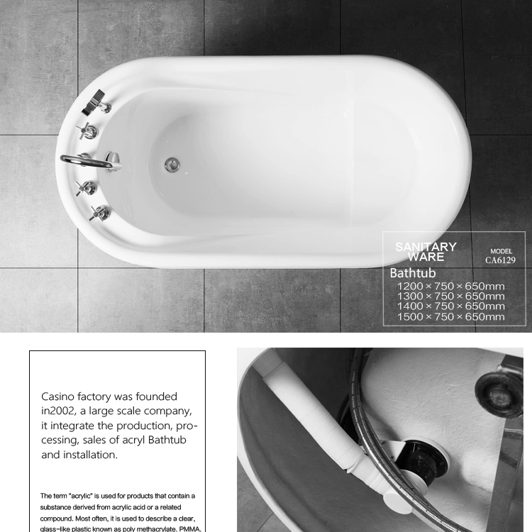 Foshan ABS Plastic Hot Bathtub Baby Bath Tubold People and Disabled People Acrylic Small Bathtub