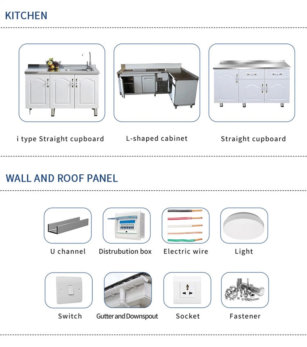 Prefabricated House Disaster Relief with Bathroom 300 M. 2 Prefabricated Container Houses