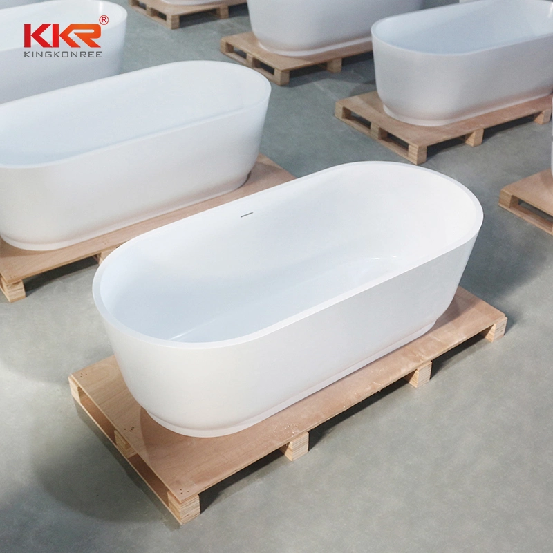 Kkr Hotel Project Bathtub Middle East Artificial Stone Deep Bathtub