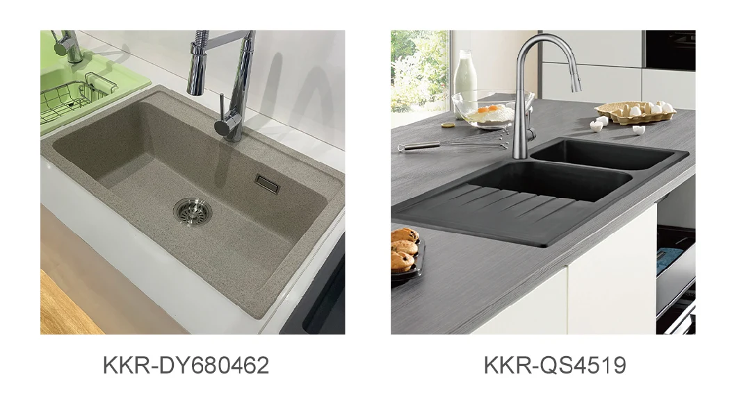 Engineered Stone Kitchen Sinks Double Bowl Composite Quartz Undermount Kitchen Sink