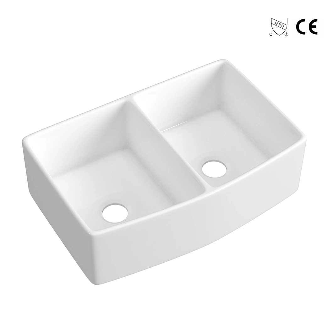 Superior-Quality Superior Marble Commercial Deep Kitchen Upc Farmhouse Sink with Drain Board