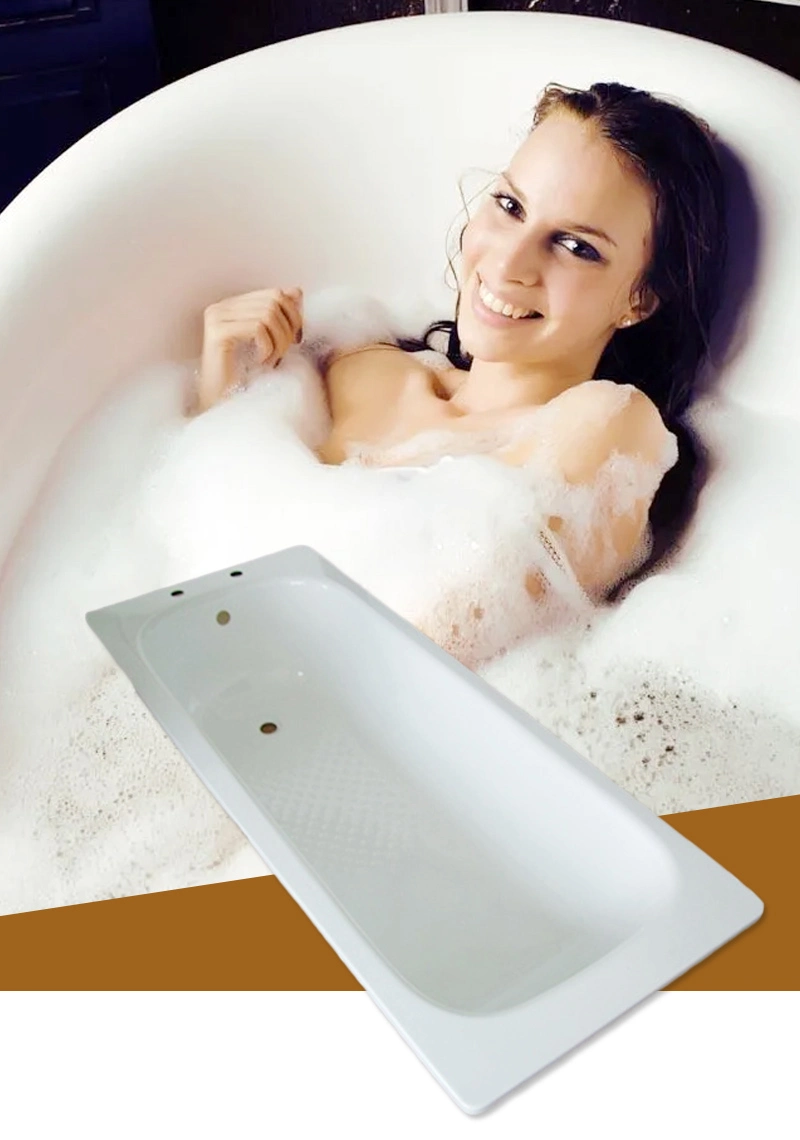 Bathroom Freestanding Whirlpool, Acrylic Massage Bathtub Steel Enamel Bathtub