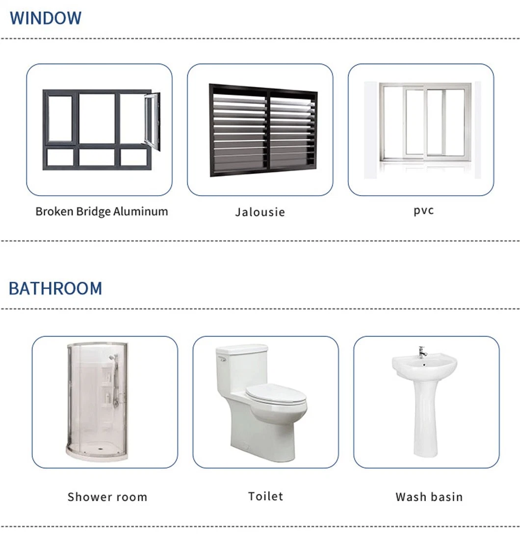 Prefabricated House Disaster Relief with Bathroom 300 M. 2 Prefabricated Container Houses