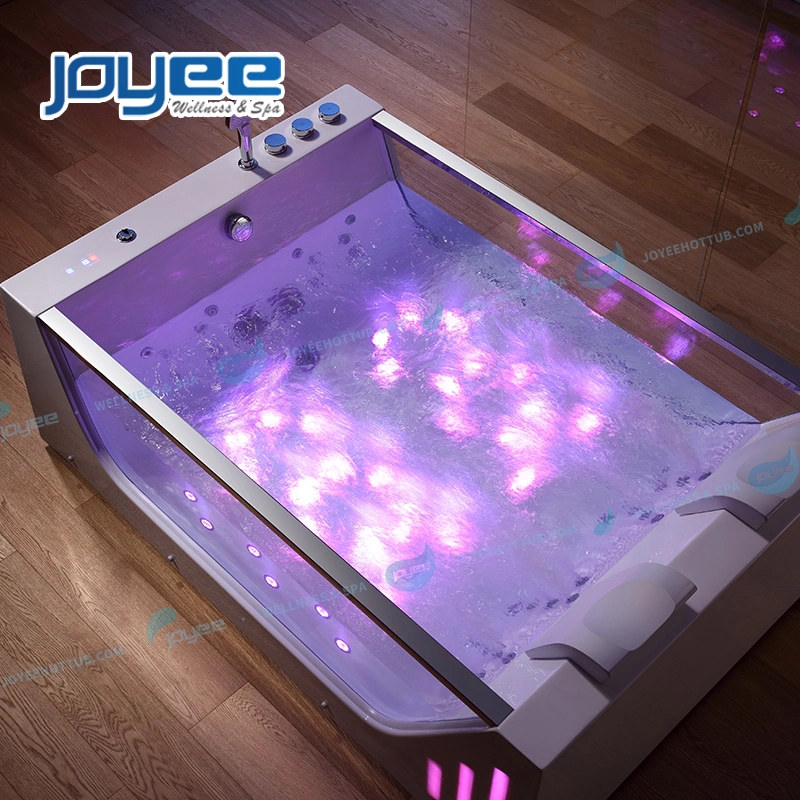 Joyee Large Size Bathroom Freestanding Soaking Bathtub Whirlpool Shower SPA Hot Tub Indoor