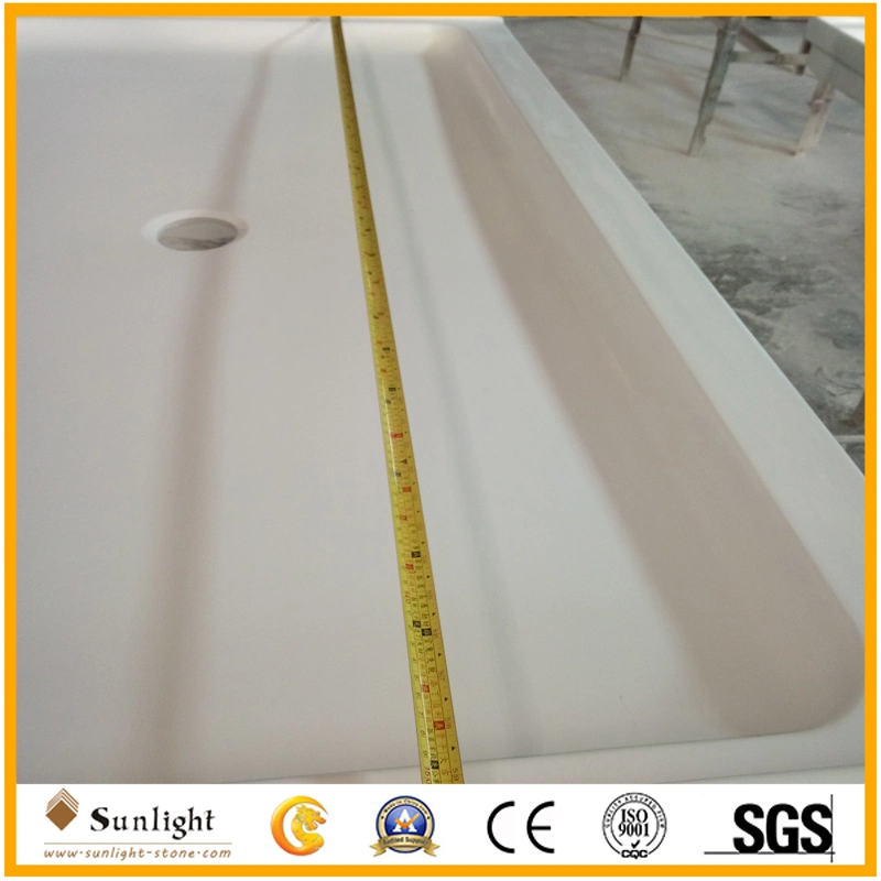 60X36X3 Center Drain Cultured Marble Shower Pan, Shower Base for Us Hotel