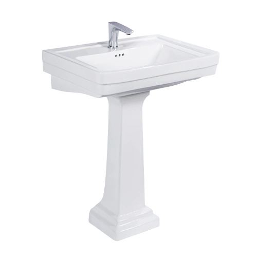 Wholesale Wc Rectangle Bathroom Vanity Porcelain Ceramic Lavatory Vitreous China Handmade High Quality Freestanding Cabinet Console Furniture Sink