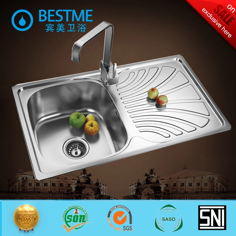 Top Selling Stainless Steel Machine Made Kitchen Sink for Distributor BS-545-201m-7540