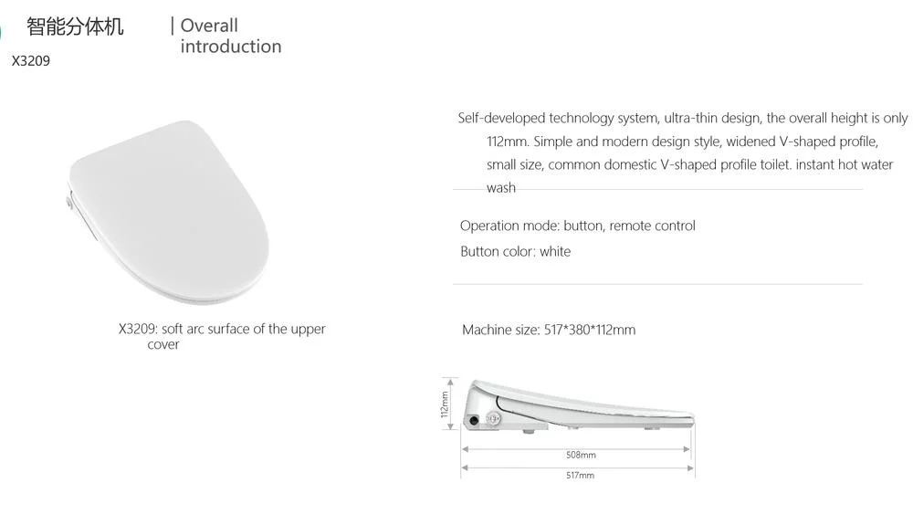 Smart Women-Care Self-Cleaning Electric Heated Bidet Toilet Seat Sprayer Seat Attachment