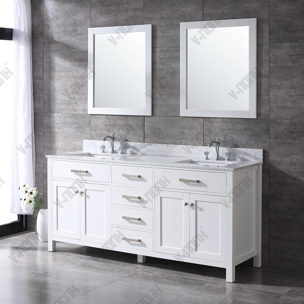 Top Qulaity White Finish Small Size Bathroom Furniture