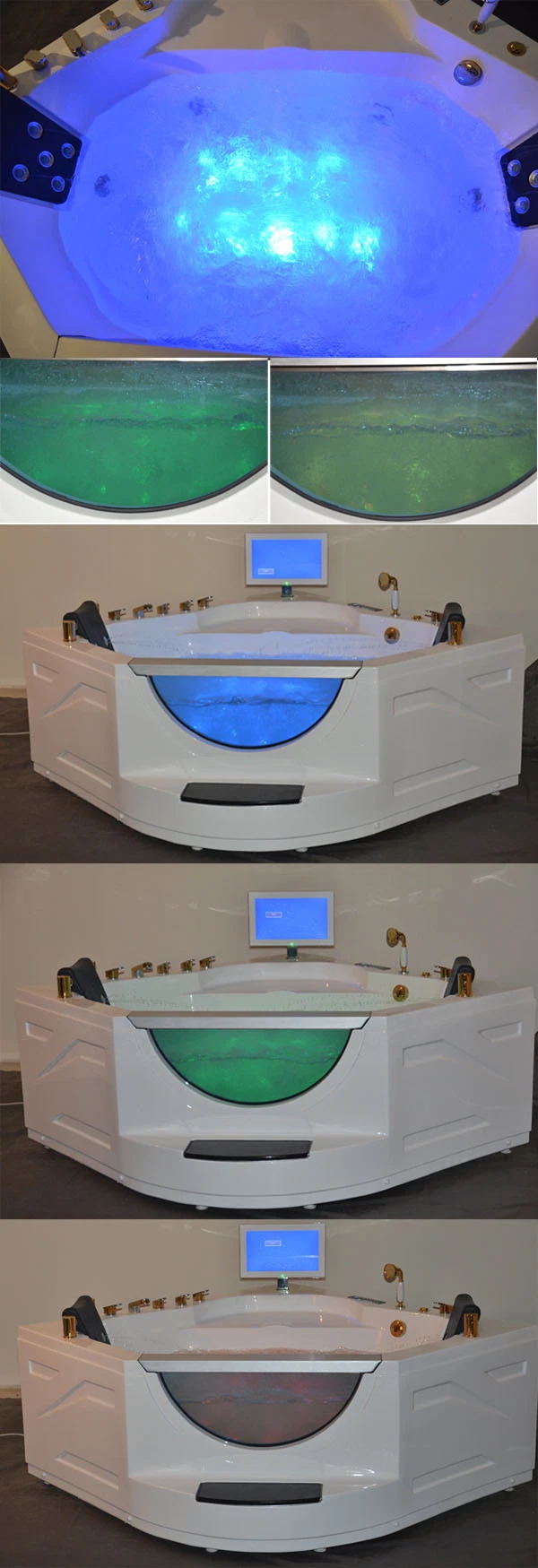 Bathroom Luxury Whirlpool Bathtub Indoor Bath Tub