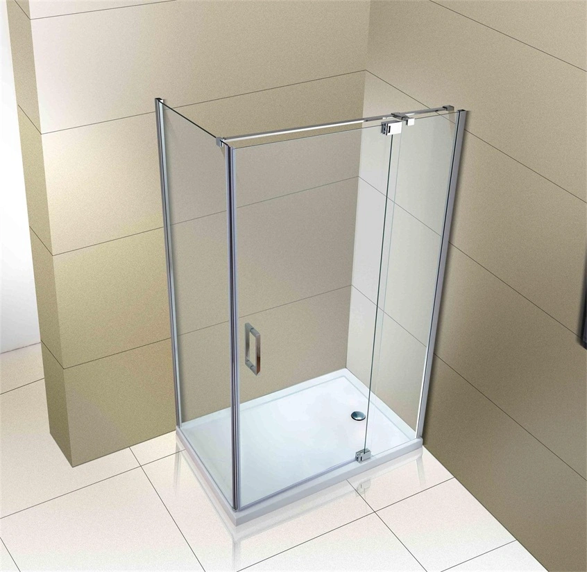 Easy Clean Coated Tempered Glass Solid Brass Hinge Shower Door Tempered Glass Bathroom