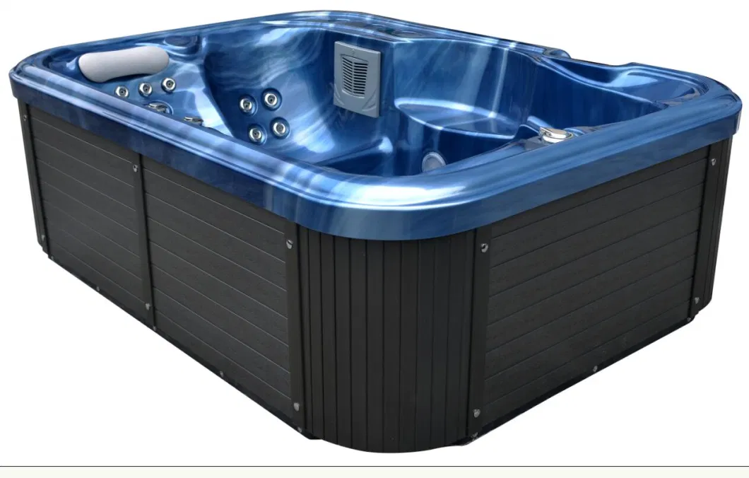 Economy Price Acrylic Freestanding Soaking SPA Hot Tub 3 Person Jet Bathtub