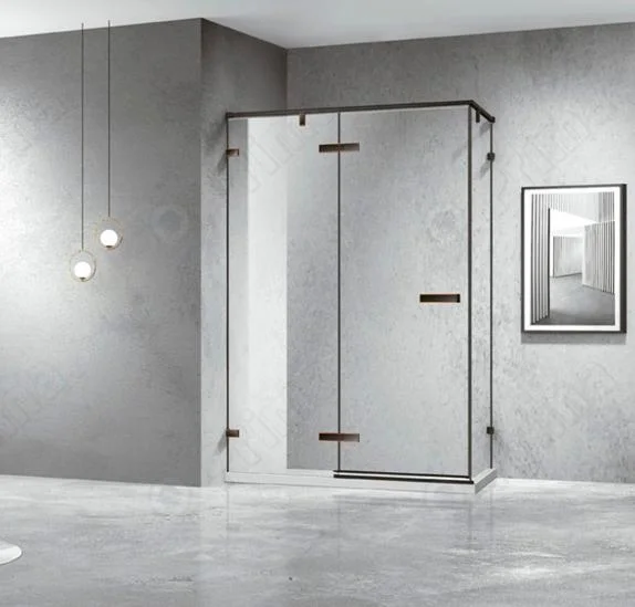 Tempered Clear and Frosted Glass Shower Enclosure Bathroom Shower