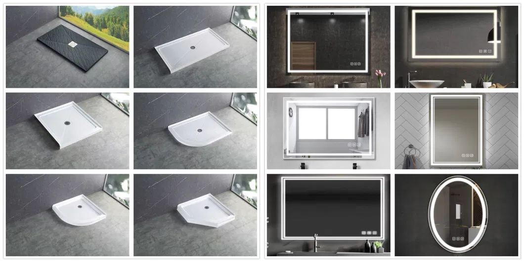 Sally Bathrooms L Shape Rectangular Frameless Shower Enclosure Sliding Room Enclosure