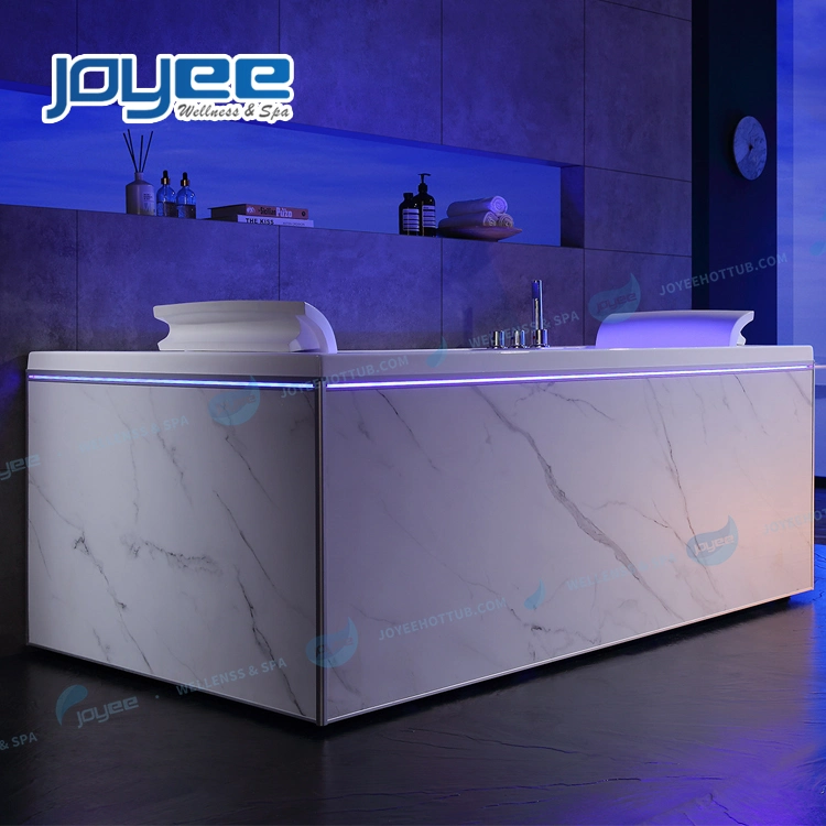 Joyee Indoor Hotel Bathroom 2 Persons Hydro Whirlpool Bathtub SPA Bath Tub