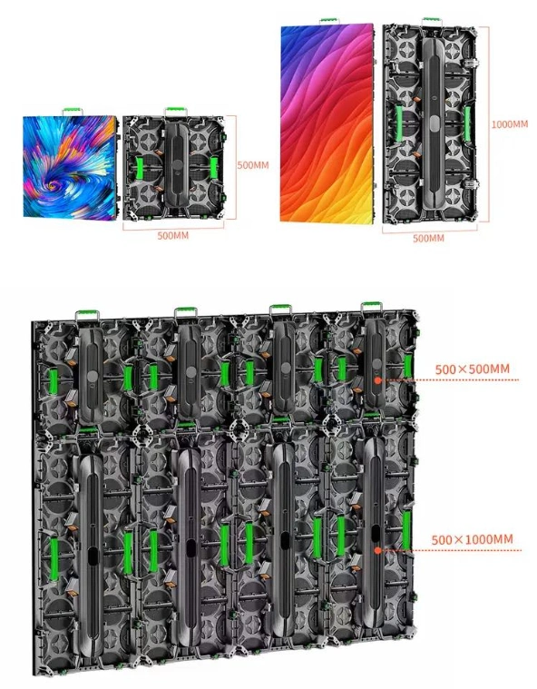 Indoor Live Stage Show Slim Cabinet P2.976 Rental LED Display Video Wall